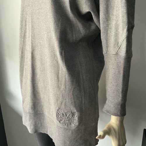 Firetrap grey off shoulder blouse with balloon sleeves size M like new
