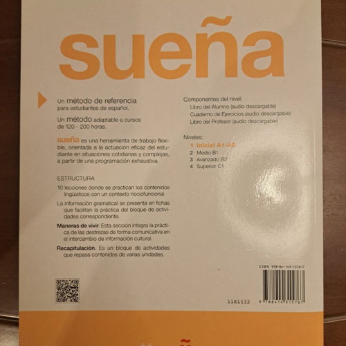 Nuevo Sueña 1 (A1-A2) Cuaderno de ejercicios used workbook