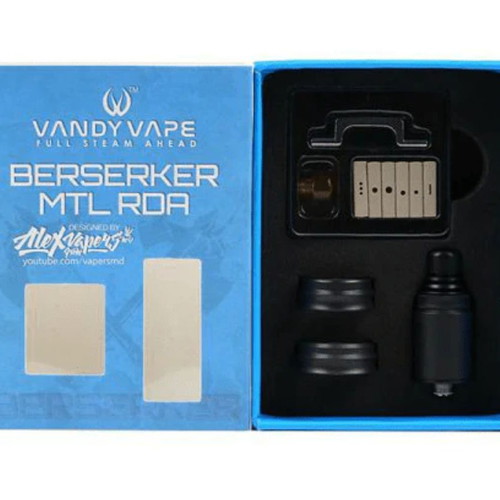 Vandy Vape Berserker MTL RDA used atomizer with 22mm & 24mm adapter rings