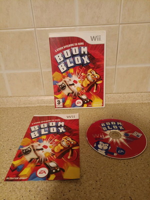 Boom Blox Nintendo Wii παιχνίδι μεταχειρισμένο, περιλαμβάνει βιβλιαράκι