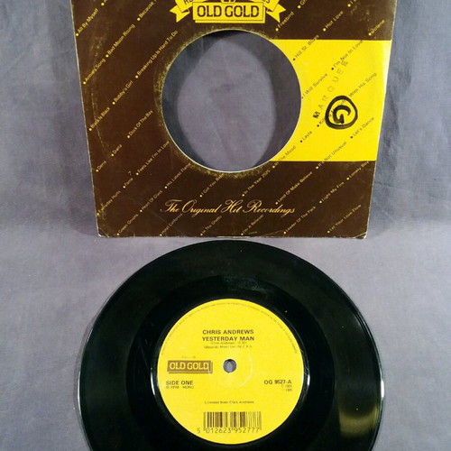 Cris Andrews Yesterday Man 7" used, in very good condition x3