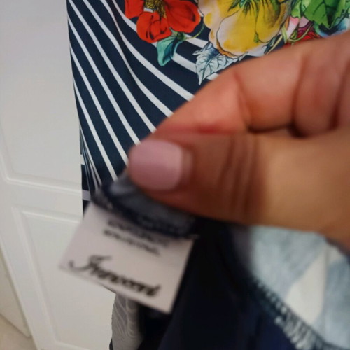 Innocent midioum dress blue multicolor like new, cotton