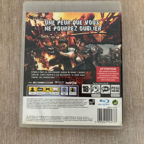 Resident Evil 5 PlayStation 3 PAL used complete