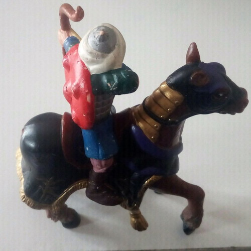 Set of figures Chinese archer rider and horse used