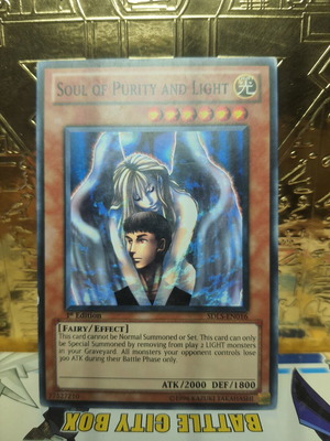 Soul of Purity and Light κάρτα Yu-Gi-Oh! σε κατάσταση χρήσης