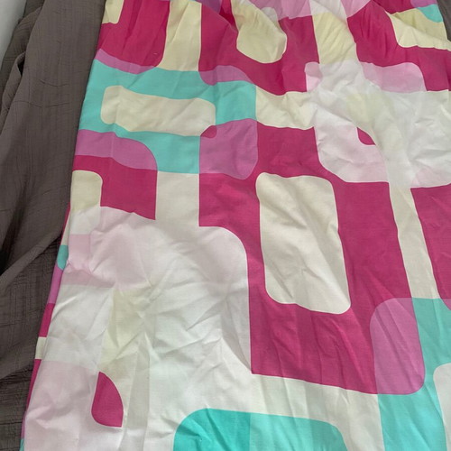 Set of two children's curtains with soft cotton fabric