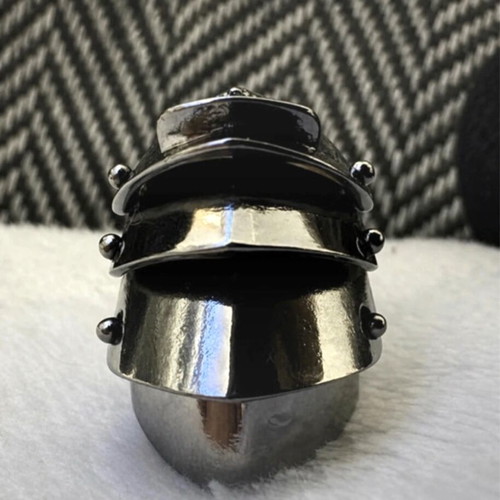 Opium Dark Void Armour Nana ring size 9, like new, dark chrome steel