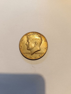 Kennedy Half Dollar 1965 αμερικανικό νόμισμα με επένδυση αργύρου