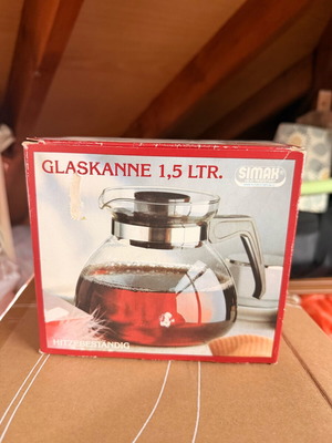 Γυάλινη κανάτα Simax 1,5L ανθεκτική στη θερμότητα νέα με κουτί