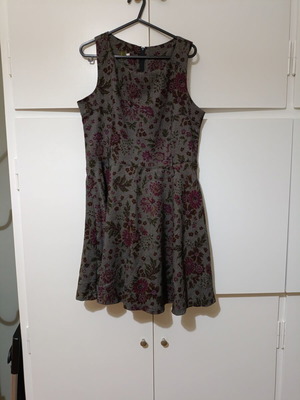 JLo women's dress like new, purple gray A-line knee-length large