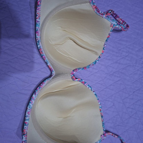 Reef multicolor bikini top used, large size approximation