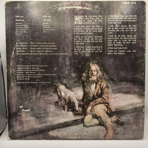 Jethro Tull Aqualung vinyl record used, vintage 1971