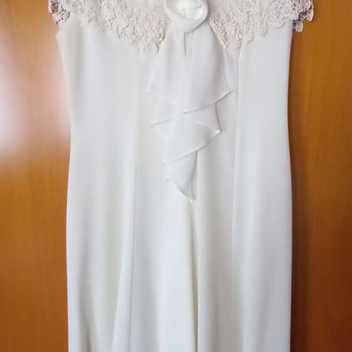 Vintage wedding dress like new, small, white and beige, Speed USA