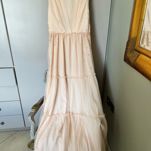 Krystal princess tulle dress with real crystals new, multicolor