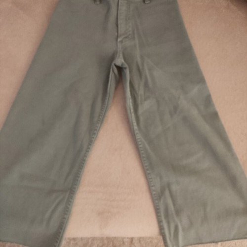 Zara crop jeans like new, khaki, size 128 cm for 8 years old