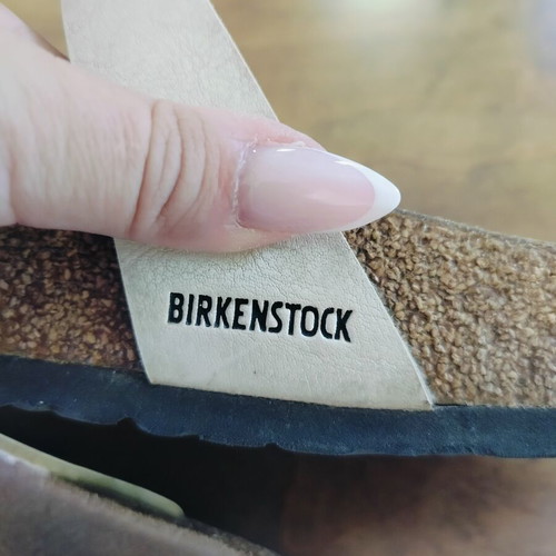 Birkenstock Mayari sandals size 38 narrow fit, like new, beige