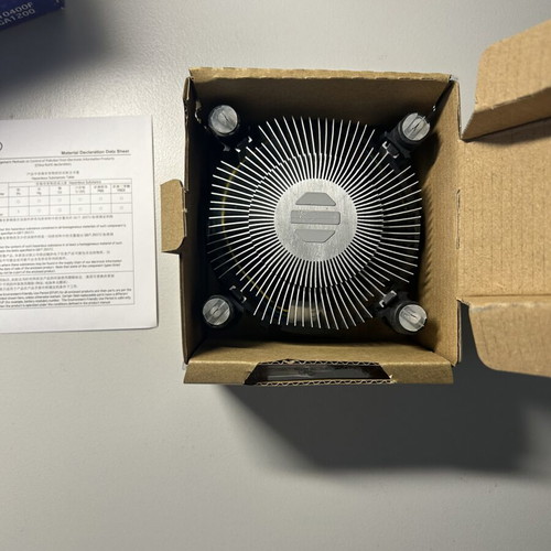 Intel Core i5 10th Gen CPU Cooler new, unused