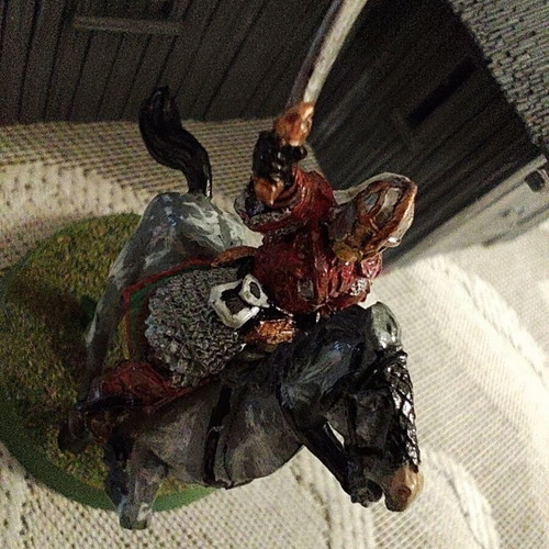 Éomer Mounted metal miniature used, Games Workshop 1999