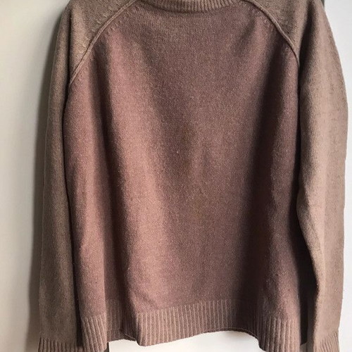 NewMan men's sweater used 100% wool brown XL