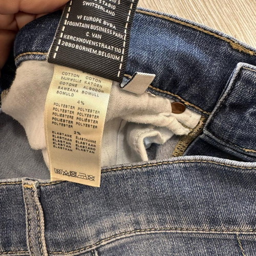 7 for All Mankind Luxe Sport Slimmy Jeans used, mid blue navy, size 30