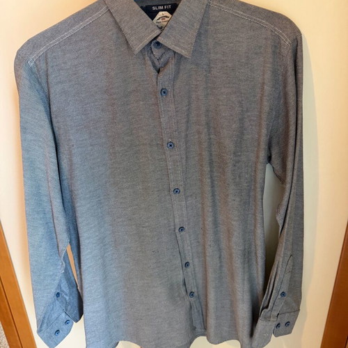 Pop Air gray dress shirt large like new