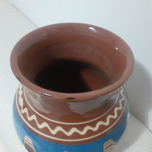 Ceramic folk art vase used