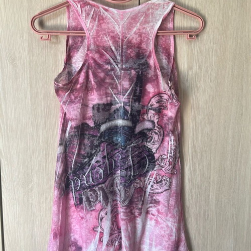 Summer T-shirt size M like new, purple
