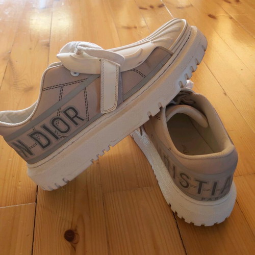 Sneakers Cristian Dior γυναικεία σαν καινούργια, άσπρα και γκρι, νούμερο 40-41