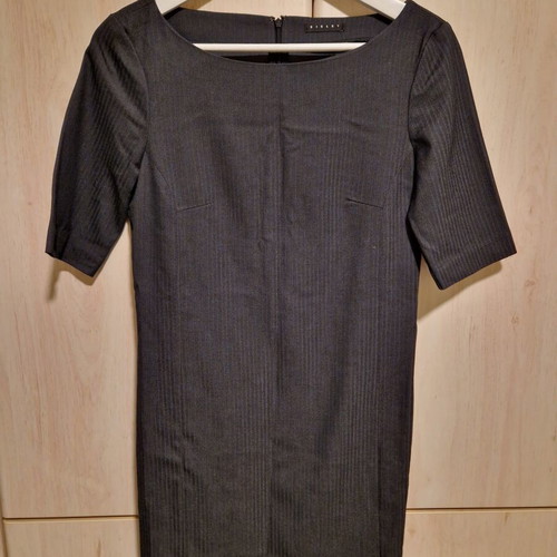 Sisley dark gray dress with short sleeves used, size XS