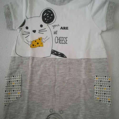 Energino baby romper like new, short sleeve 3-6 months, 62cm