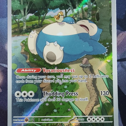 Snorlax SV Black Star Promo Pokemon card
