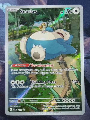 Snorlax SV Black Star Promo Pokemon card