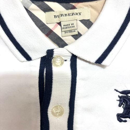 Burberry polo shirt for 3 years old used, white, size 98 cm