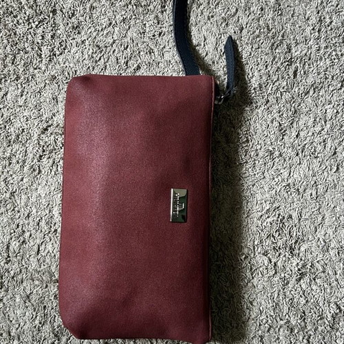 Hunter burgundy suede handbag new, ideal for outings or as a pouch