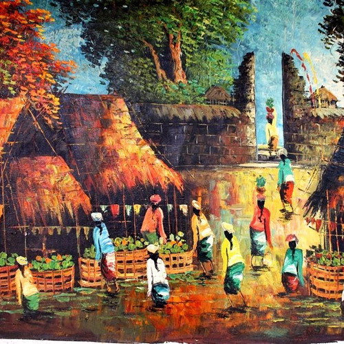 Painting B013 Okinawa new, dimensions 80x60cm