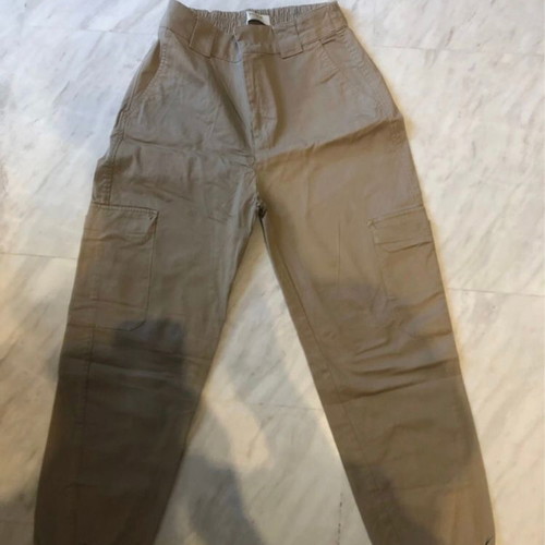 Pull & Bear cargo pants, khaki, size M