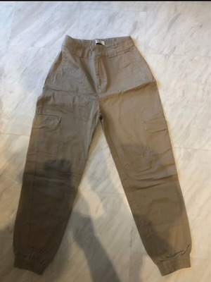 Pull & Bear cargo pants, khaki, size M