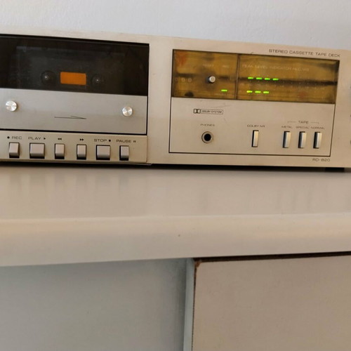 Rotel RD-820 Stereo Cassette Tape Deck used, vintage, playback issue