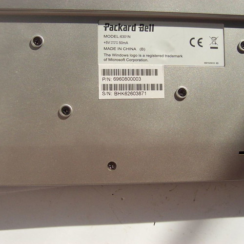 Packard Bell keyboard used, English German Greek layout