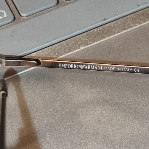 Emporio Armani glasses frame like new, gold color