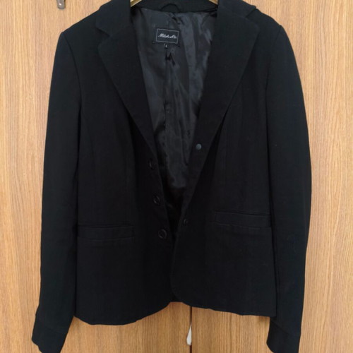 Mitch & Co. Black Blazer Women M-L Like New Classic Fit