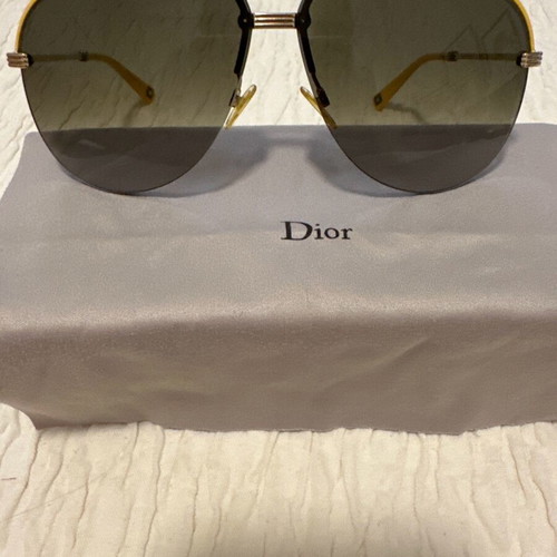 Dior women's sunglasses used with yellow frame