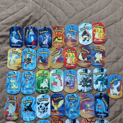 Pokemon metal tags 2006 used