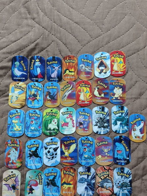 Pokemon metal tags 2006 used