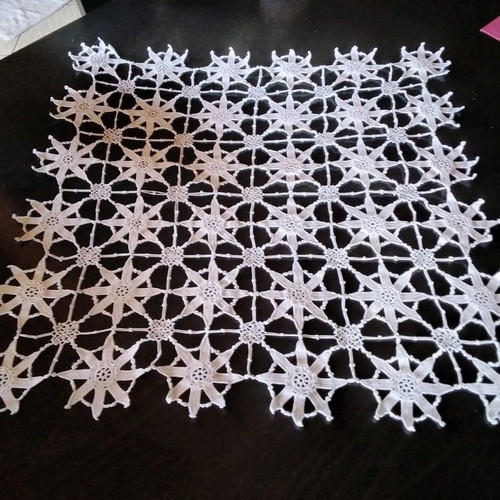 Handmade crochet doily with butterfly lace yarn new 60×60