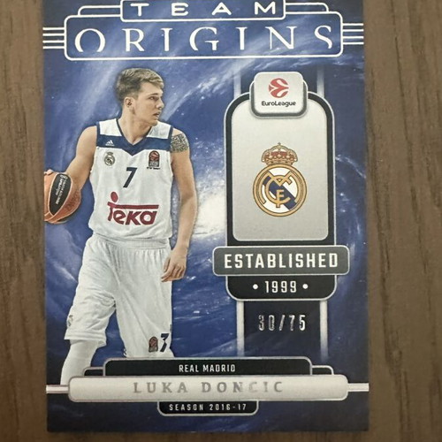 Panini EuroLeague Origins Luka Doncic card /75