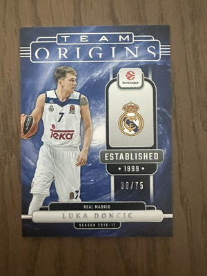 Panini EuroLeague Origins Luka Doncic card /75