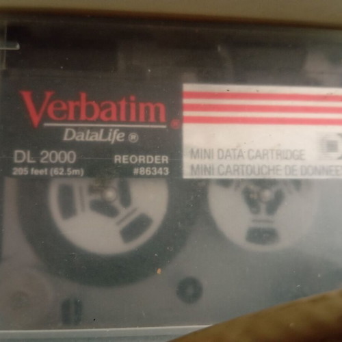 Data recorder and storage used with 4 DL2000 tapes