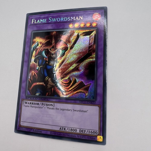 Yu-Gi-Oh! Flame Swordsman SBC1-ENB22 Secret Rare card new