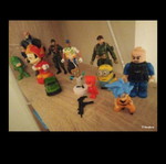 Various toy figures, set